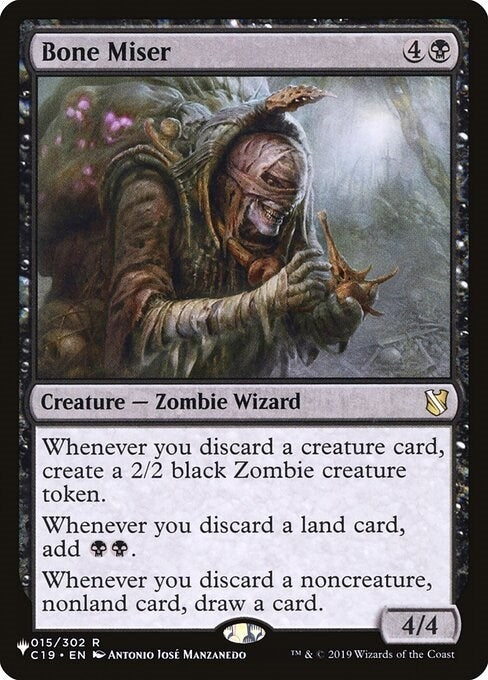 Image for Bone Miser (015/302) [The List Reprints] - Magic: The Gathering