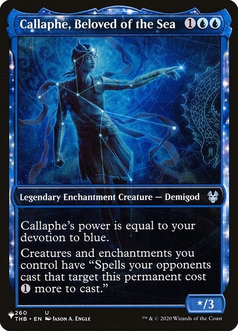 Image for Callaphe, Beloved of the Sea (Showcase) (260/254) [The List Reprints] - Magic: The Gathering