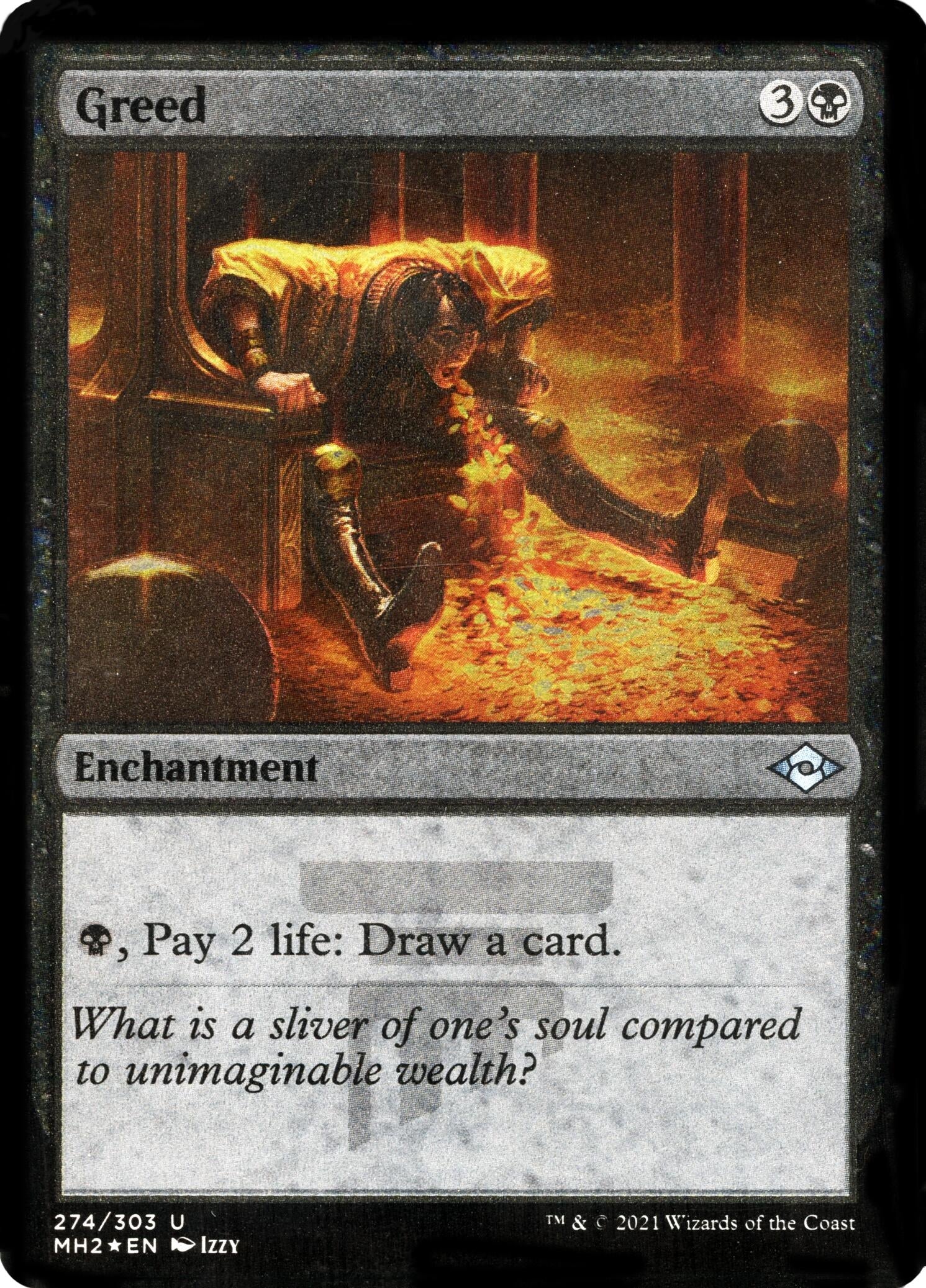 Image for Greed (Foil Etched) (274) [Modern Horizons 2] - Magic: The Gathering