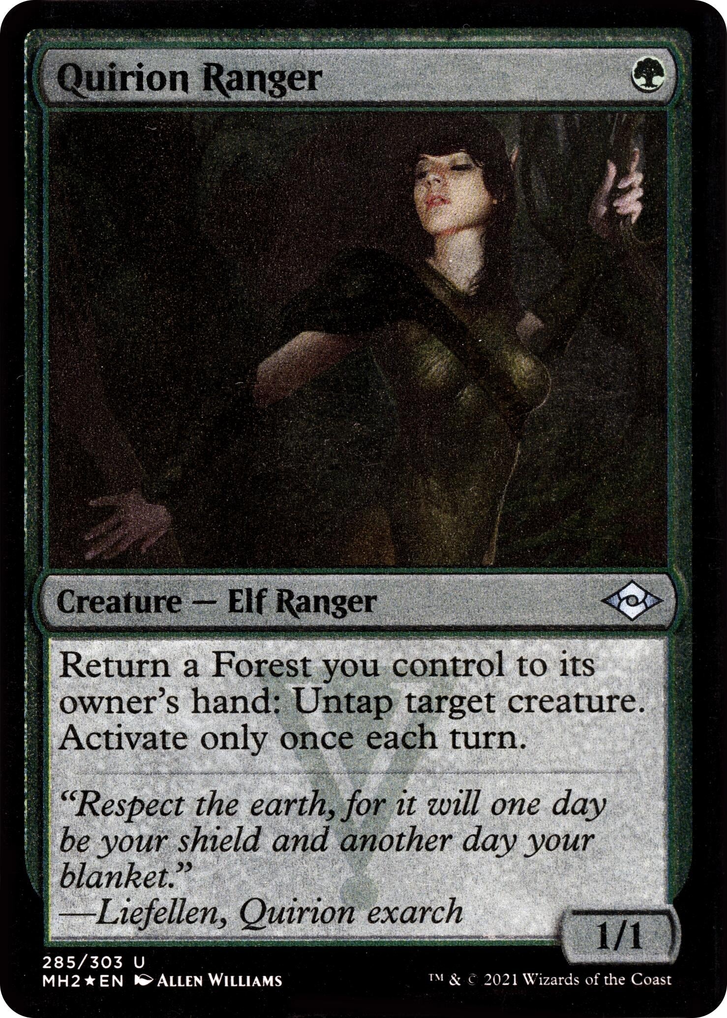Image for Quirion Ranger (Foil Etched) (285) [Modern Horizons 2] - Magic: The Gathering