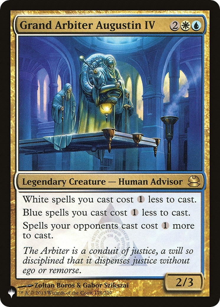 Image for Grand Arbiter Augustin IV (176/229) [The List Reprints] - Magic: The Gathering