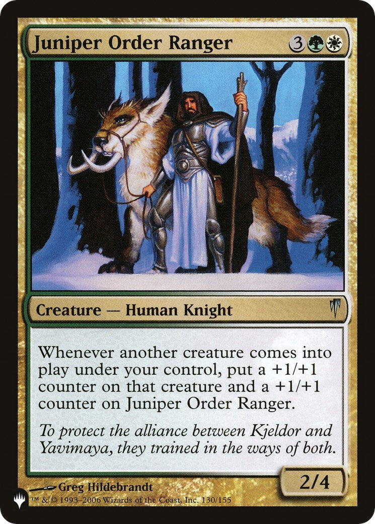 Image for Juniper Order Ranger (130/155) [The List Reprints] - Magic: The Gathering