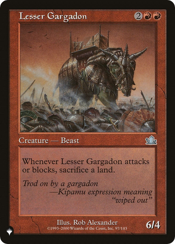 Image for Lesser Gargadon (97/143) [The List Reprints] - Magic: The Gathering
