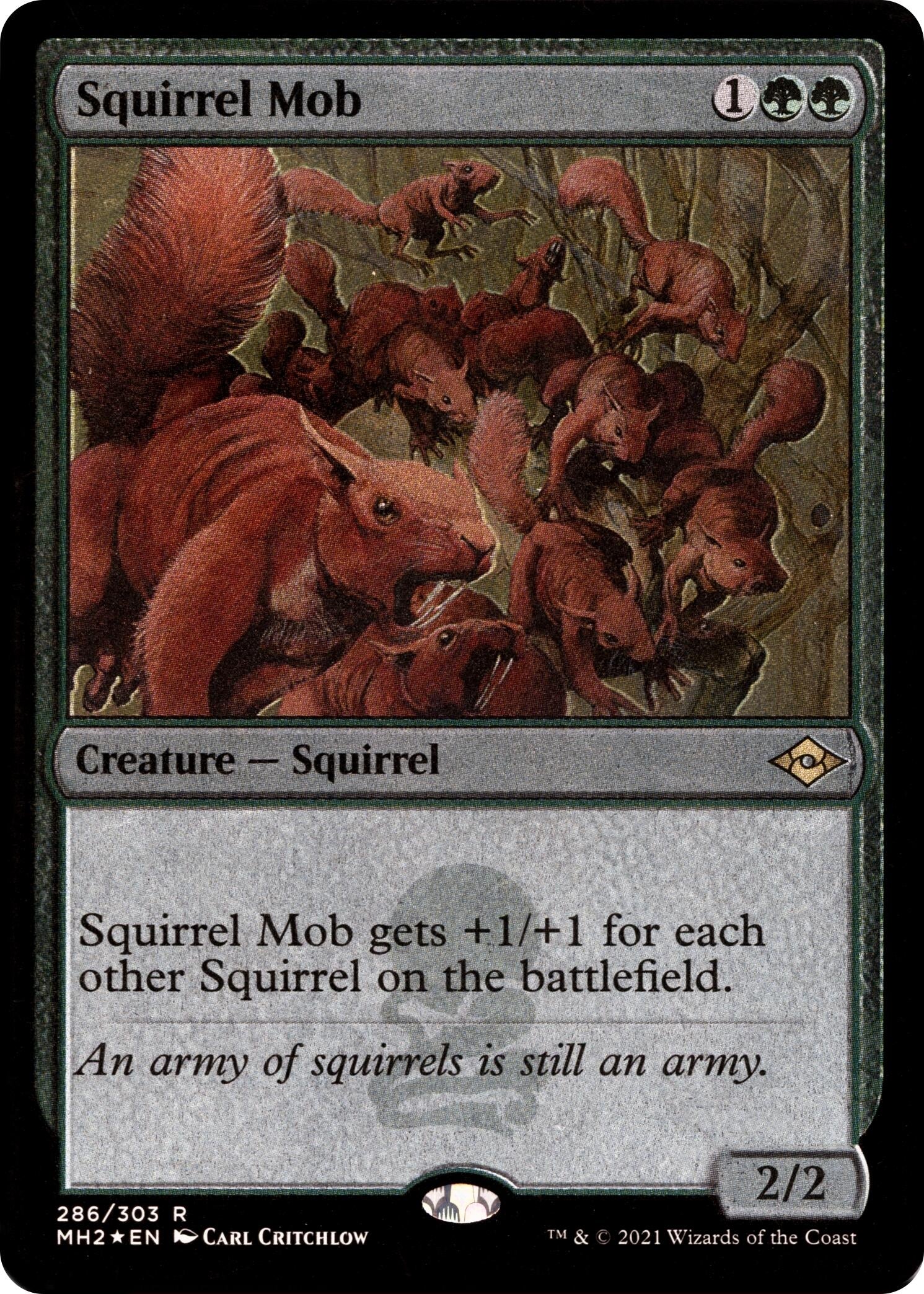 Image for Squirrel Mob (Foil Etched) (286) [Modern Horizons 2] - Magic: The Gathering