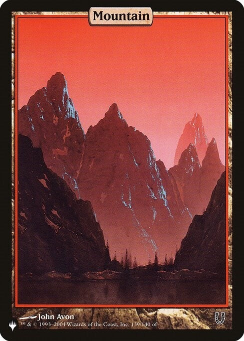 Image for Mountain (UNH) (453/140) [The List Reprints] - Magic: The Gathering