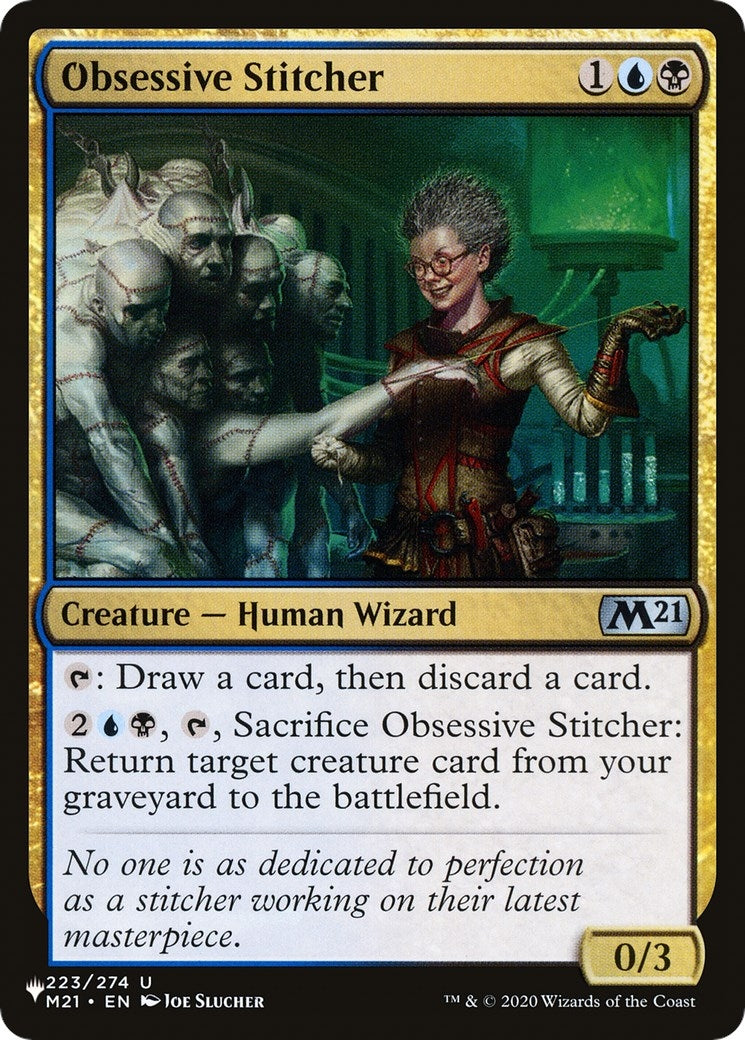 Image for Obsessive Stitcher (223/274) [The List Reprints] - Magic: The Gathering