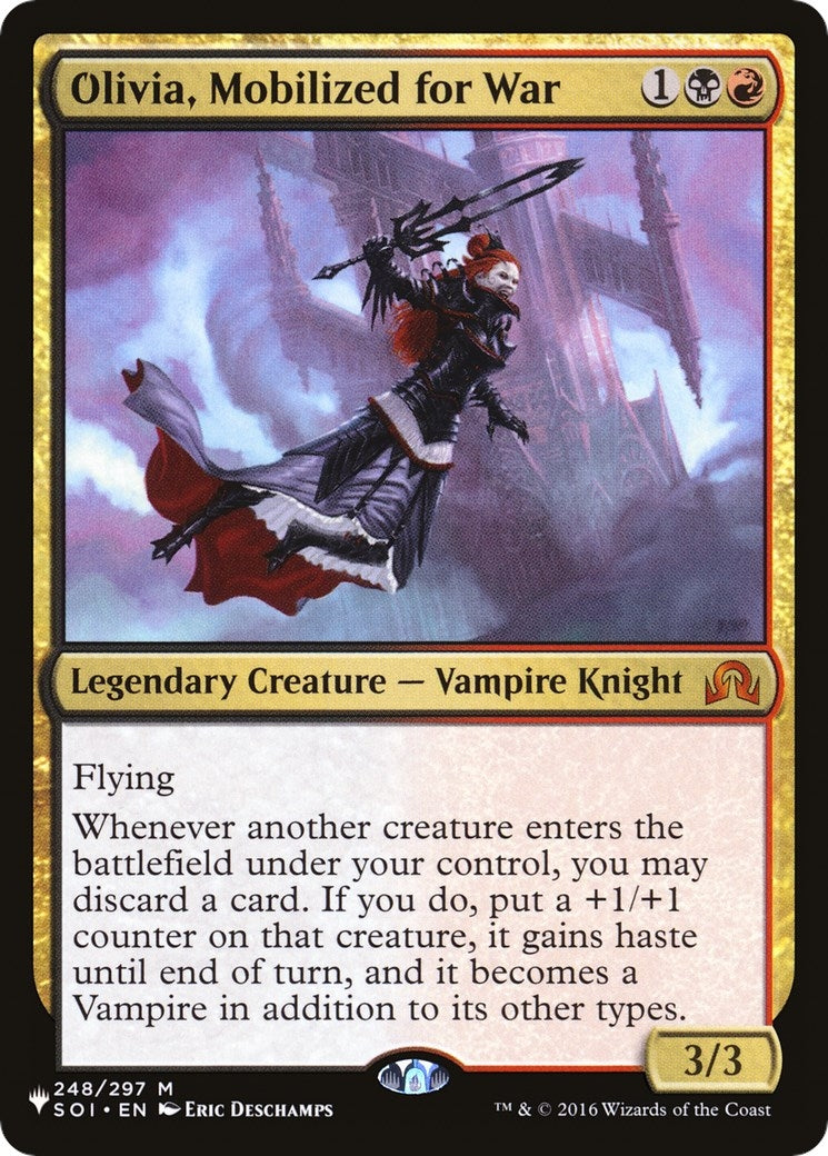 Image for Olivia, Mobilized for War (248/297) [The List Reprints] - Magic: The Gathering