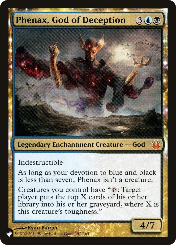 Image for Phenax, God of Deception (152/165) [The List Reprints] - Magic: The Gathering