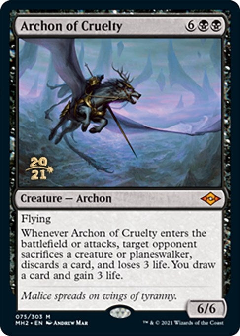Image for Archon of Cruelty (75) [Prerelease Cards] - Magic: The Gathering