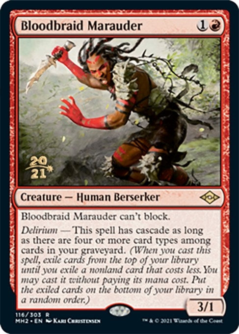 Image for Bloodbraid Marauder (116) [Prerelease Cards] - Magic: The Gathering