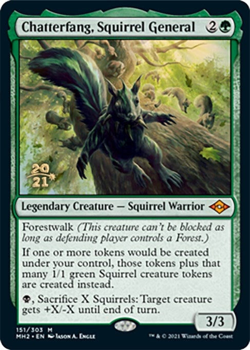 Image for Chatterfang, Squirrel General (151) [Prerelease Cards] - Magic: The Gathering