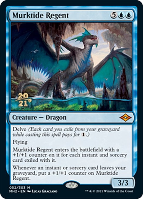 Image for Murktide Regent (52) [Prerelease Cards] - Magic: The Gathering