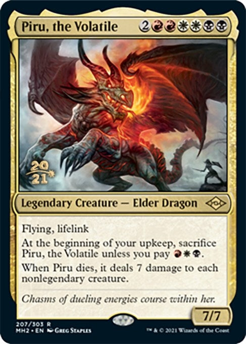 Image for Piru, the Volatile (207) [Prerelease Cards] - Magic: The Gathering