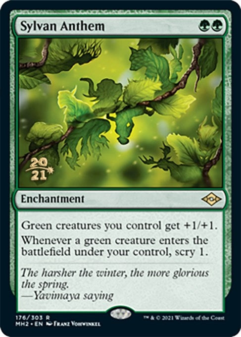 Image for Sylvan Anthem (176) [Prerelease Cards] - Magic: The Gathering
