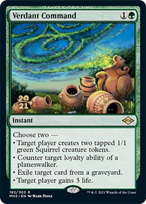 Image for Verdant Command (182) [Prerelease Cards] - Magic: The Gathering