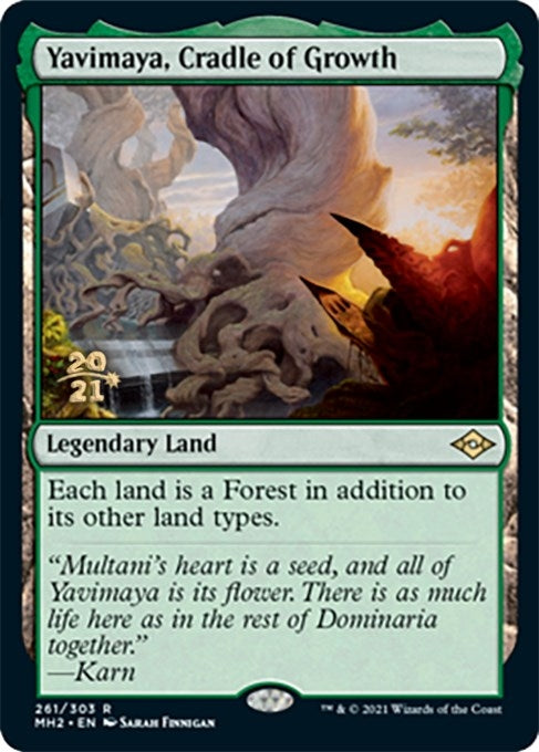 Image for Yavimaya, Cradle of Growth (261) [Prerelease Cards] - Magic: The Gathering