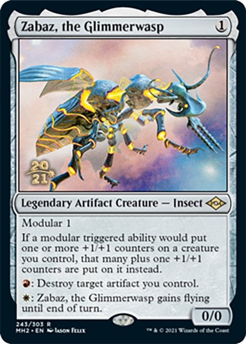 Image for Zabaz, the Glimmerwasp (243) [Prerelease Cards] - Magic: The Gathering