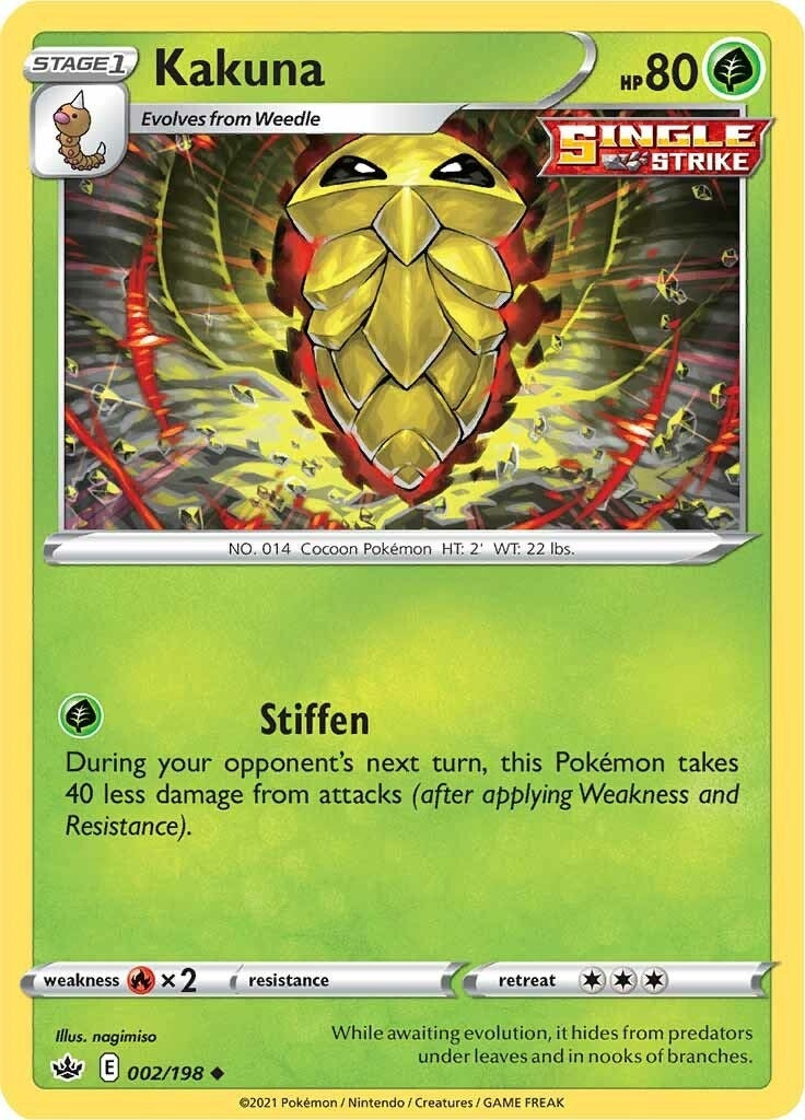 Image for Kakuna (002/198) [SWSH06: Chilling Reign] - Pokemon