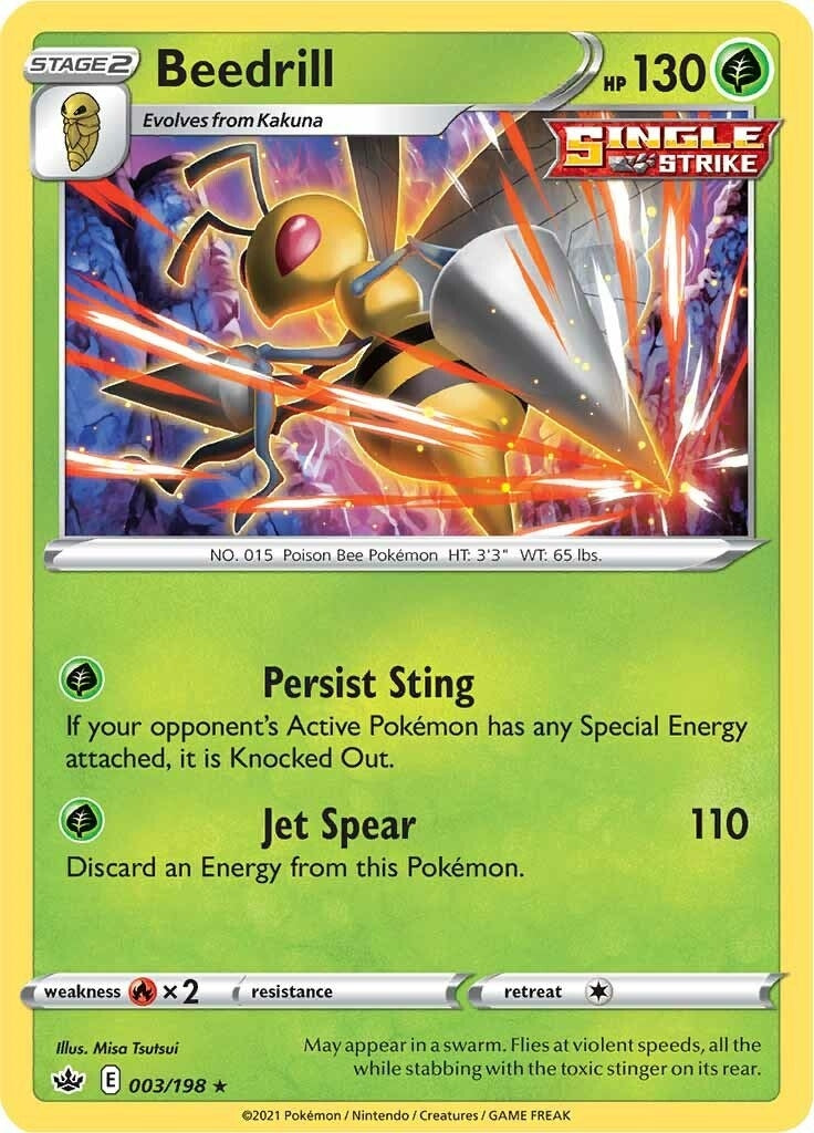 Image for Beedrill (003/198) [SWSH06: Chilling Reign] - Pokemon