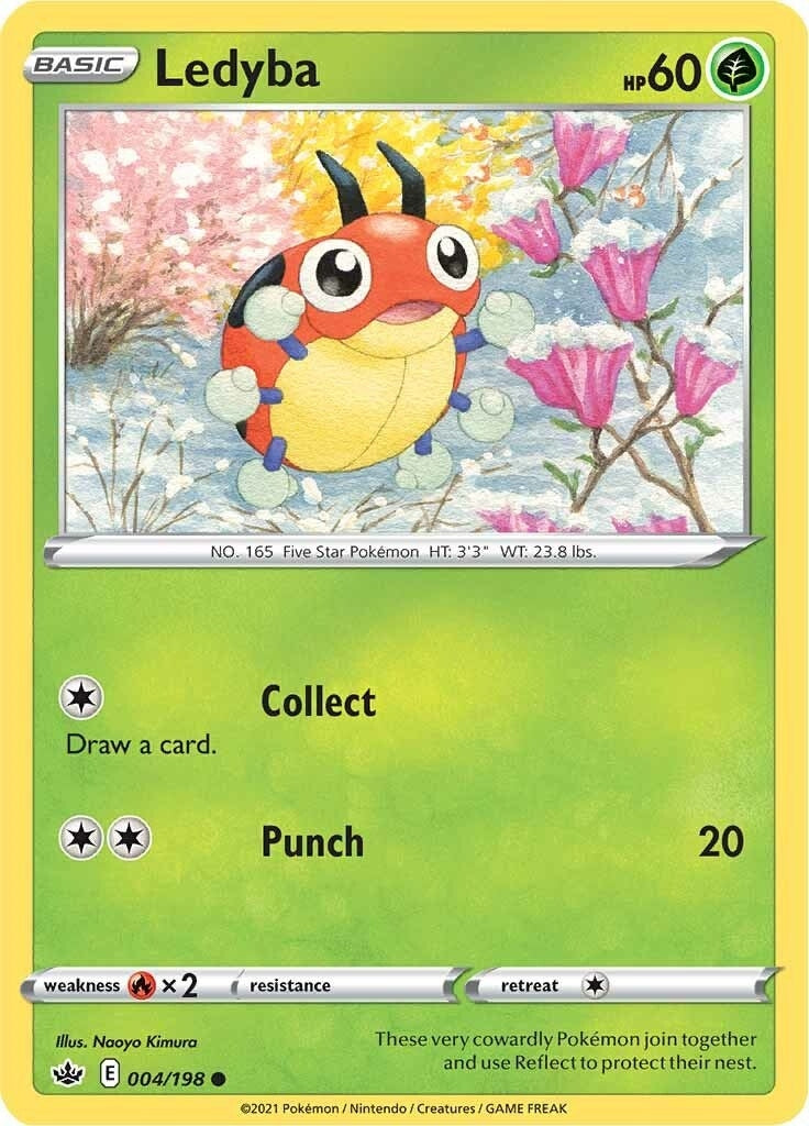 Image for Ledyba (004/198) [SWSH06: Chilling Reign] - Pokemon