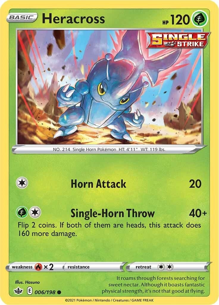 Image for Heracross (006/198) [SWSH06: Chilling Reign] - Pokemon