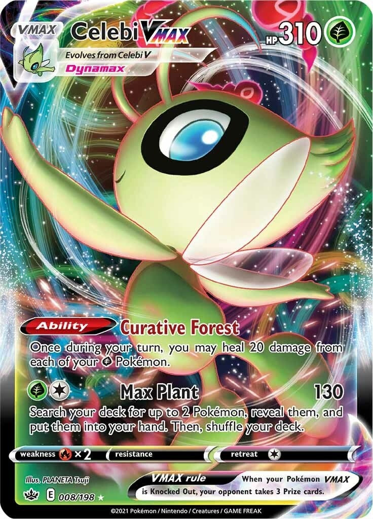 Image for Celebi VMAX (008/198) [SWSH06: Chilling Reign] - Pokemon