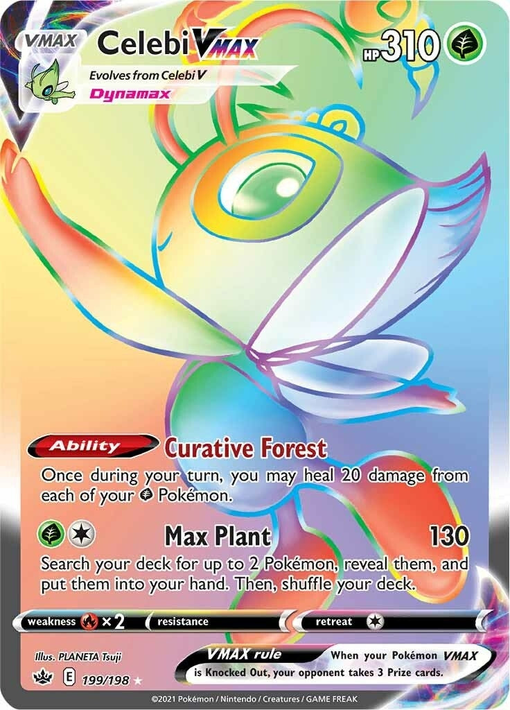 Image for Celebi VMAX (Secret) (199/198) [SWSH06: Chilling Reign] - Pokemon