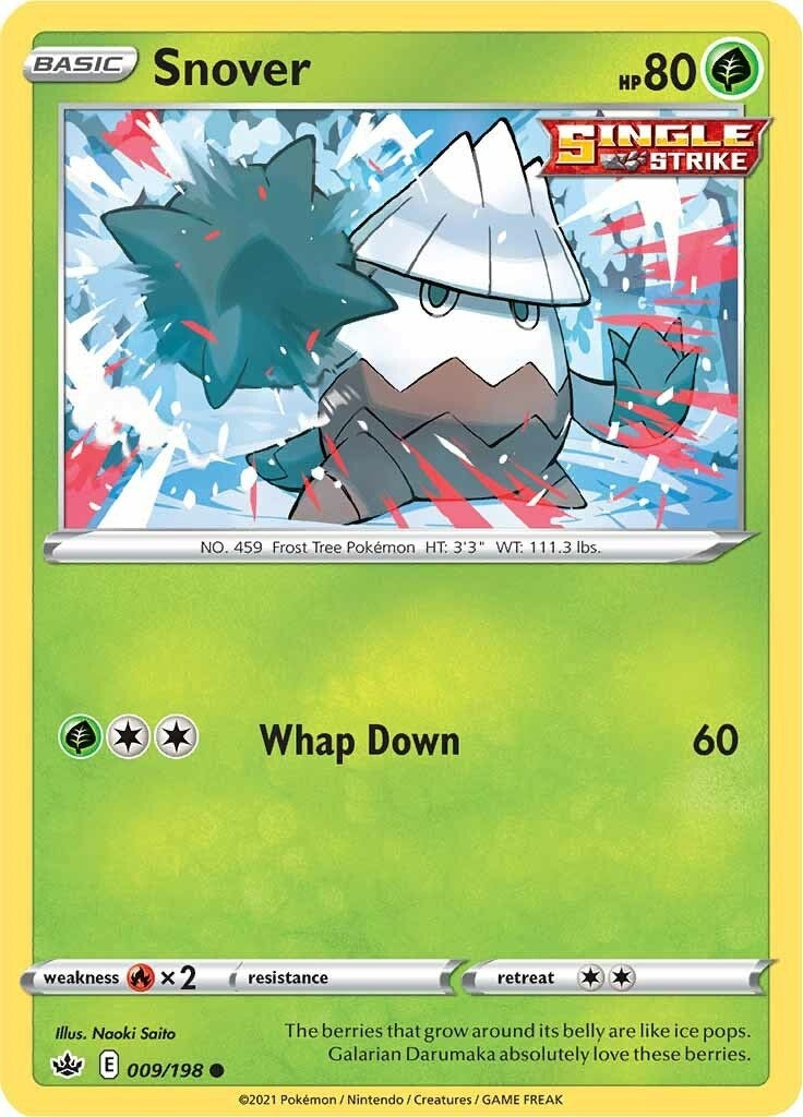 Image for Snover (009/198) [SWSH06: Chilling Reign] - Pokemon