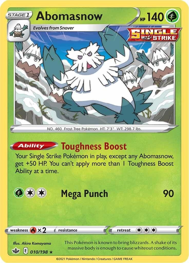 Image for Abomasnow (010/198) [SWSH06: Chilling Reign] - Pokemon