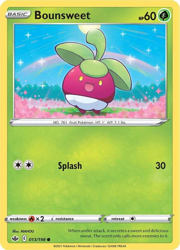 Image for Bounsweet (013/198) [SWSH06: Chilling Reign] - Pokemon