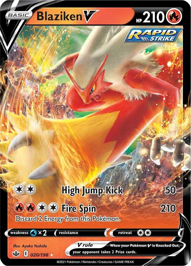 Image for Blaziken V (020/198) [SWSH06: Chilling Reign] - Pokemon
