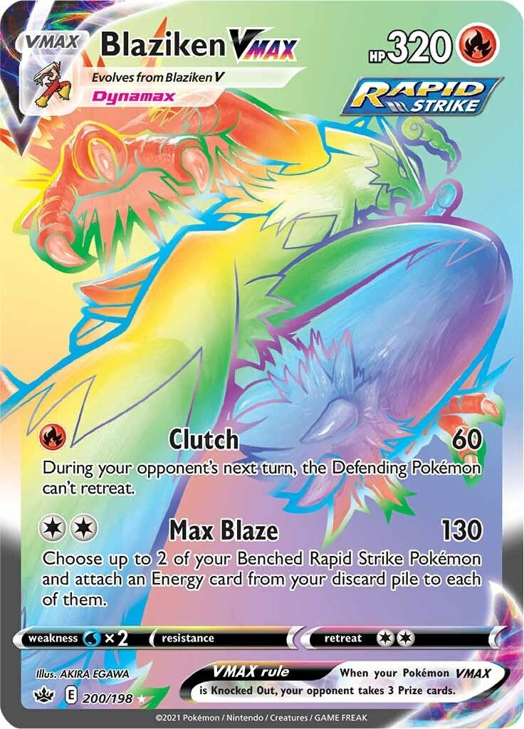 Image for Blaziken VMAX (Secret) (200/198) [SWSH06: Chilling Reign] - Pokemon