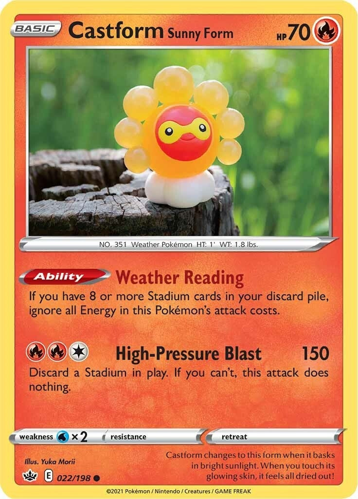 Image for Castform Sunny Form (022/198) [SWSH06: Chilling Reign] - Pokemon