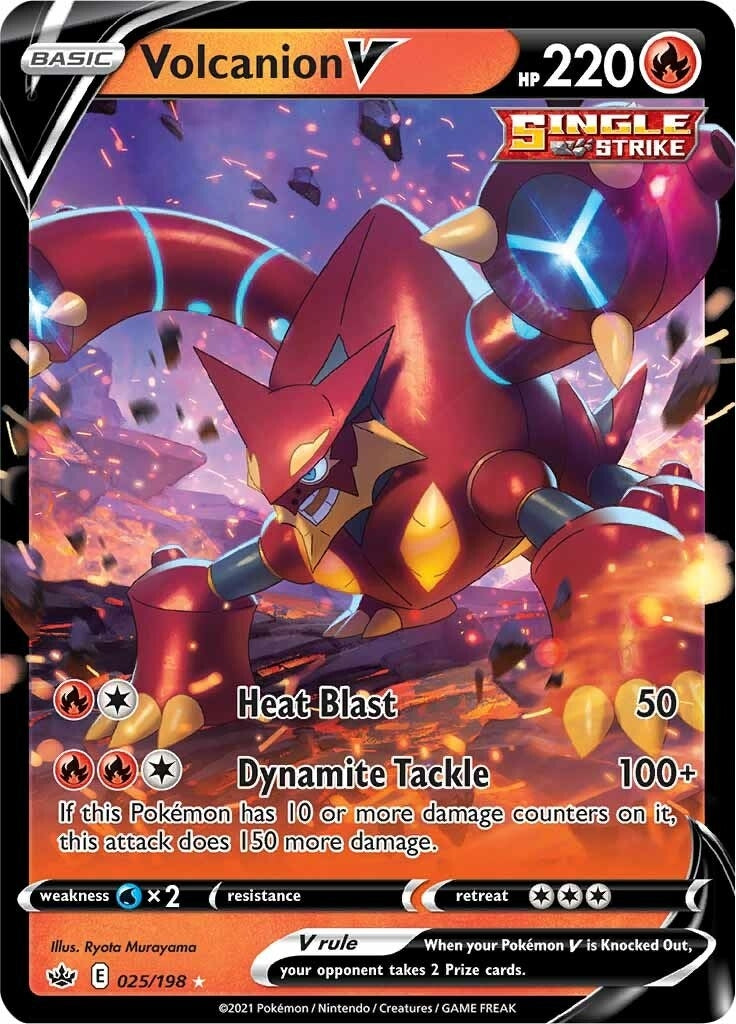 Image for Volcanion V (025/198) [SWSH06: Chilling Reign] - Pokemon