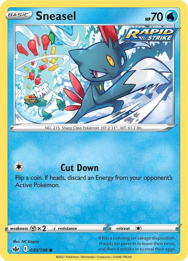 Image for Sneasel (030/198) [SWSH06: Chilling Reign] - Pokemon