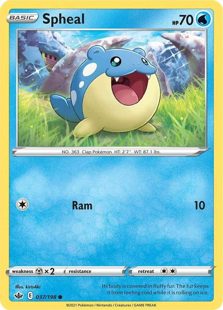 Image for Spheal (037/198) [SWSH06: Chilling Reign] - Pokemon