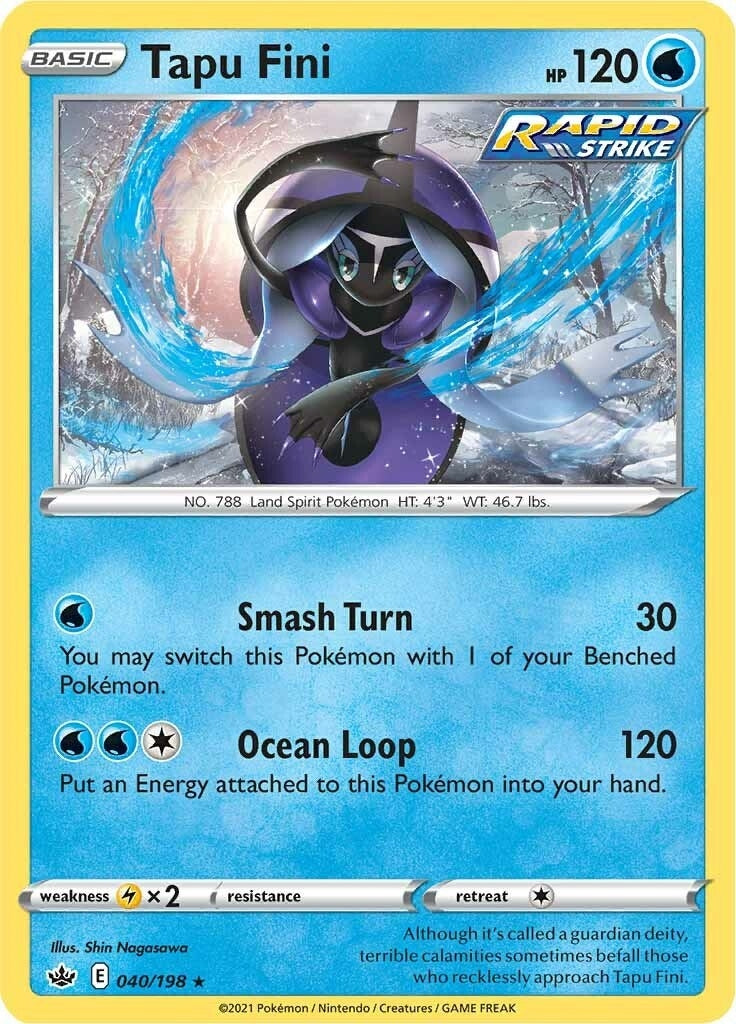 Image for Tapu Fini (040/198) [SWSH06: Chilling Reign] - Pokemon