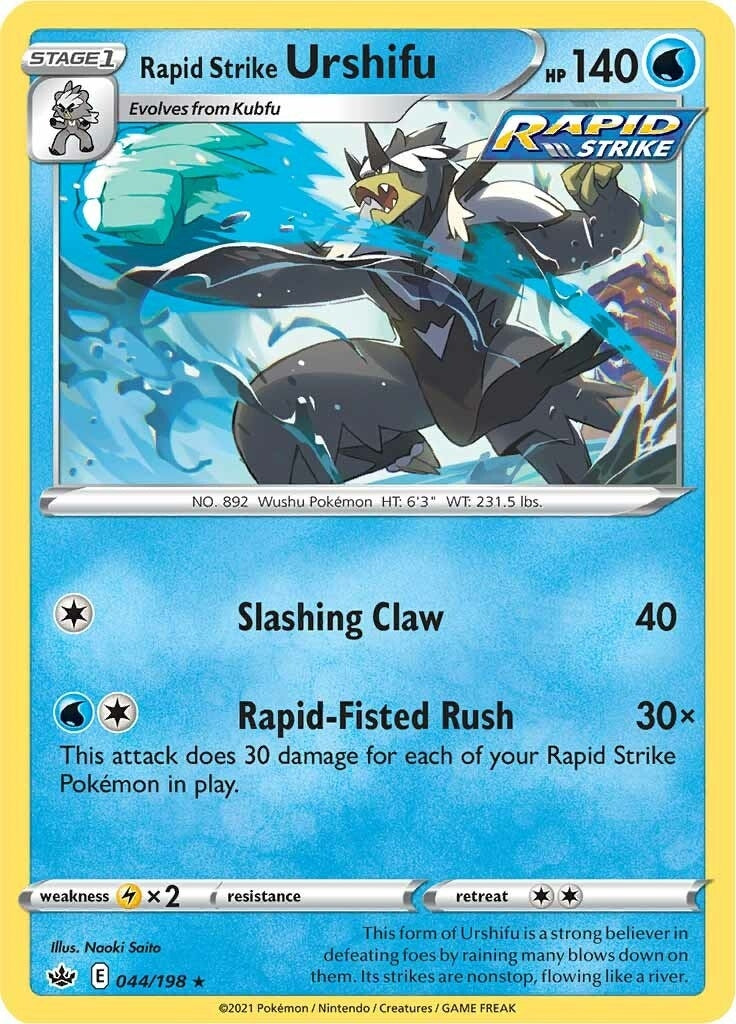 Image for Rapid Strike Urshifu (044/198) [SWSH06: Chilling Reign] - Pokemon