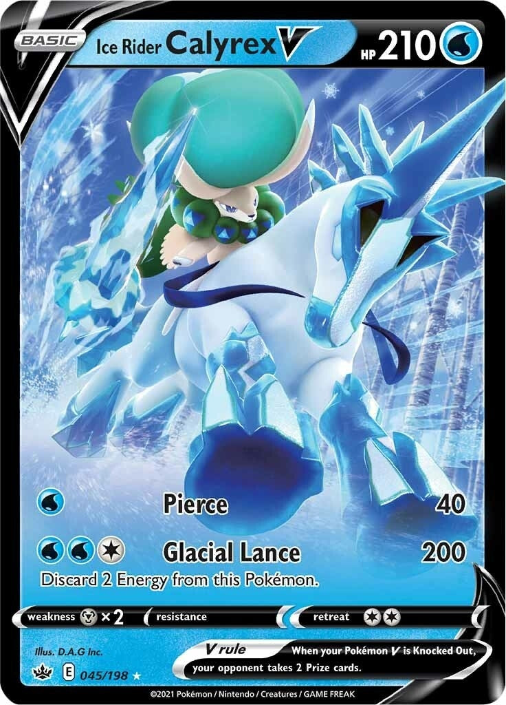Image for Ice Rider Calyrex V (045/198) [SWSH06: Chilling Reign] - Pokemon