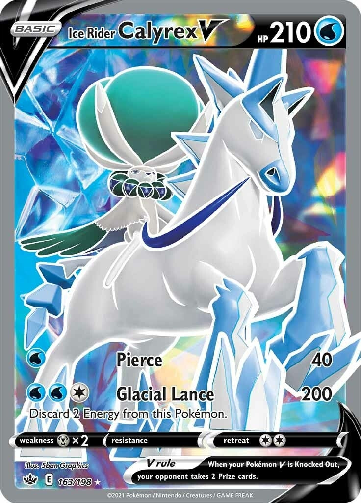 Image for Ice Rider Calyrex V (Full Art) (163/198) [SWSH06: Chilling Reign] - Pokemon