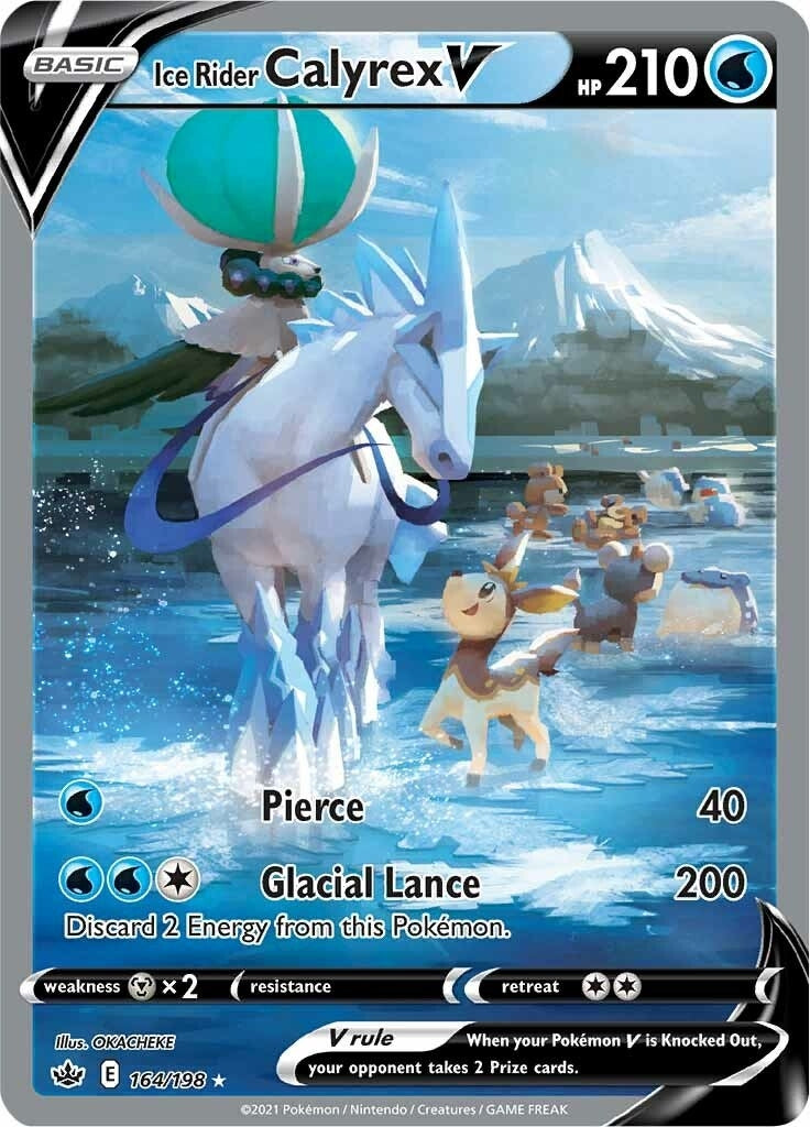 Image for Ice Rider Calyrex V (Alternate Full Art) (164/198) [SWSH06: Chilling Reign] - Pokemon