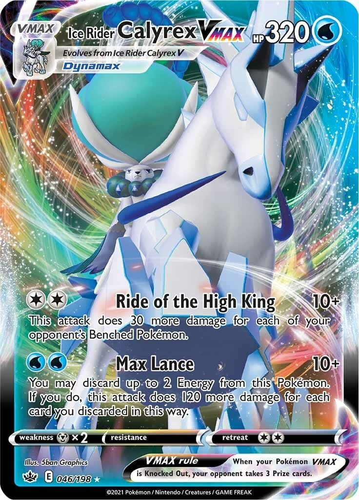 Image for Ice Rider Calyrex VMAX (046/198) [SWSH06: Chilling Reign] - Pokemon