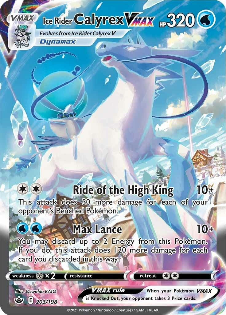 Image for Ice Rider Calyrex VMAX (Alternate Art Secret) (203/198) [SWSH06: Chilling Reign] - Pokemon