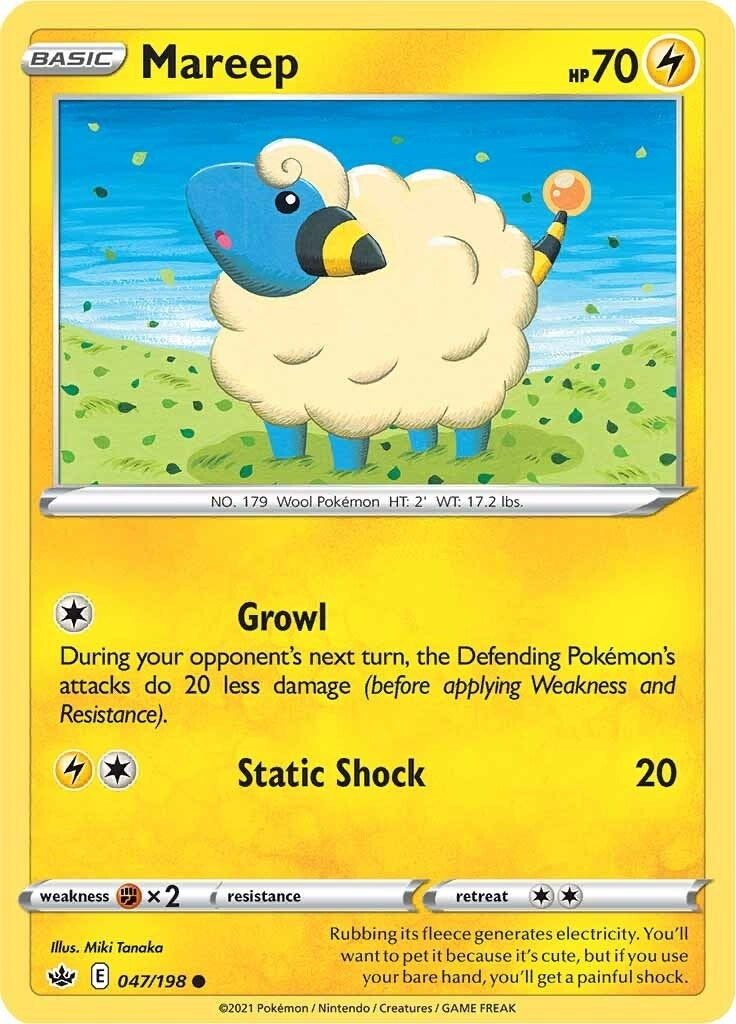 Image for Mareep (047/198) [SWSH06: Chilling Reign] - Pokemon