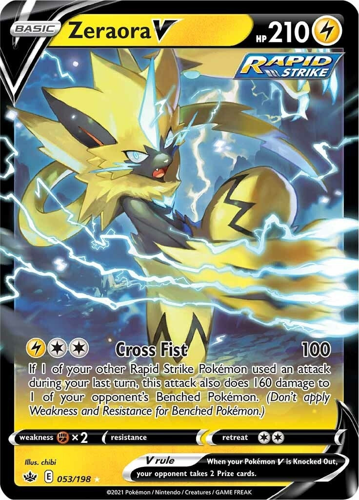 Image for Zeraora V (053/198) [SWSH06: Chilling Reign] - Pokemon
