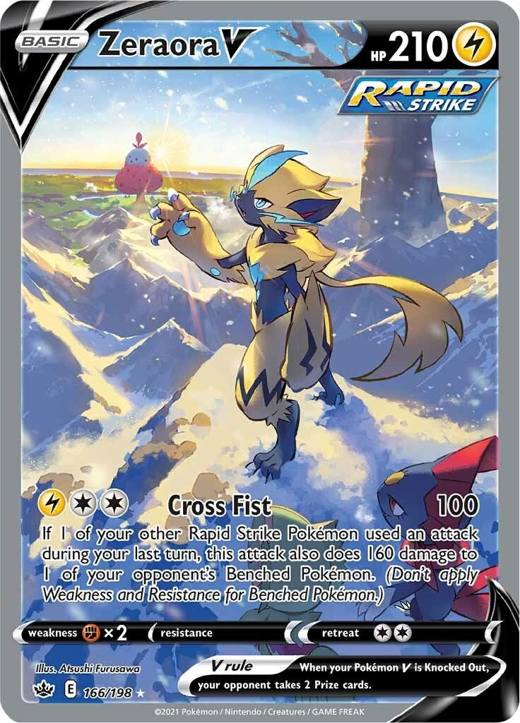 Image for Zeraora V (Alternate Full Art) (166/198) [SWSH06: Chilling Reign] - Pokemon