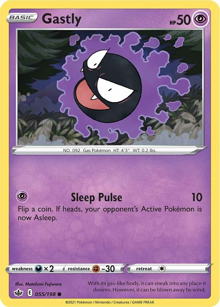 Image for Gastly (055/198) [SWSH06: Chilling Reign] - Pokemon