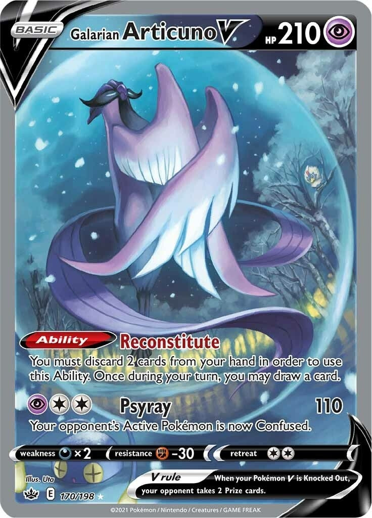 Image for Galarian Articuno V (Alternate Full Art) (170/198) [SWSH06: Chilling Reign] - Pokemon