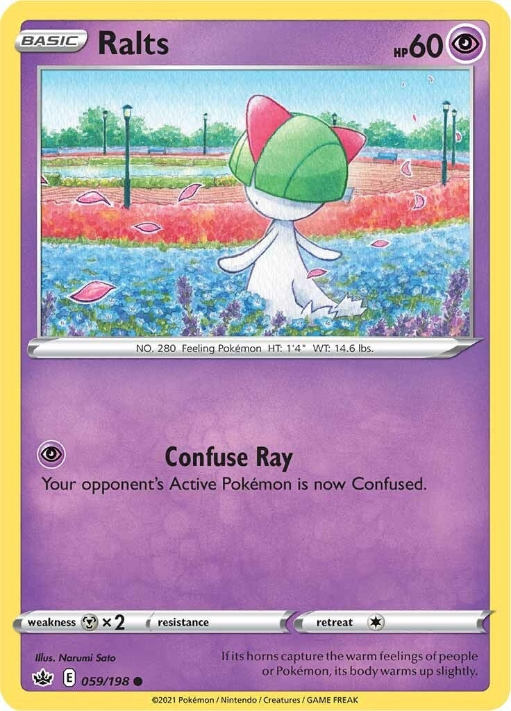 Image for Ralts (059/198) [SWSH06: Chilling Reign] - Pokemon