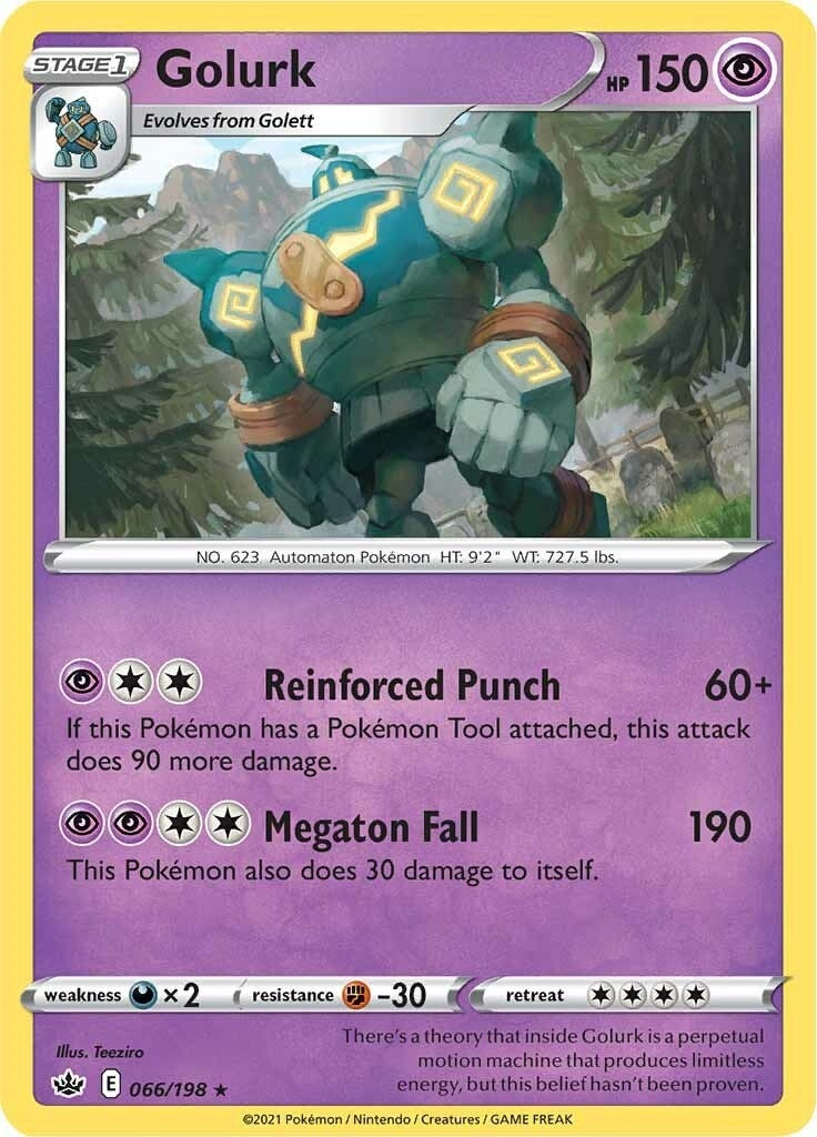 Image for Golurk (066/198) [SWSH06: Chilling Reign] - Pokemon